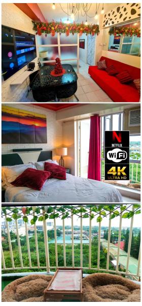 The Red Keep Condotel Tagaytay Cityland Prime Residences with 55in 4k TV & Netflix